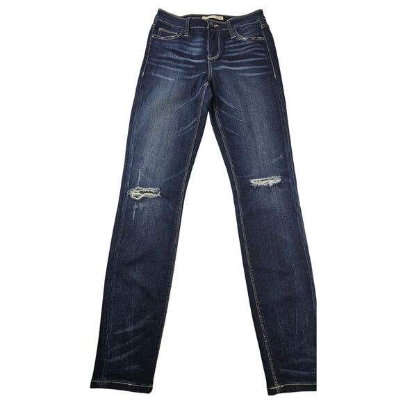 Daytrip sz 26 R lynx high rise skinny thick stitch distressed stretch comfort - Picture 1 of 7